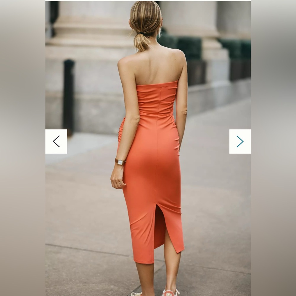 NWT Daily Practice Strapless Midi Dress, XSP - Picture 2 of 4